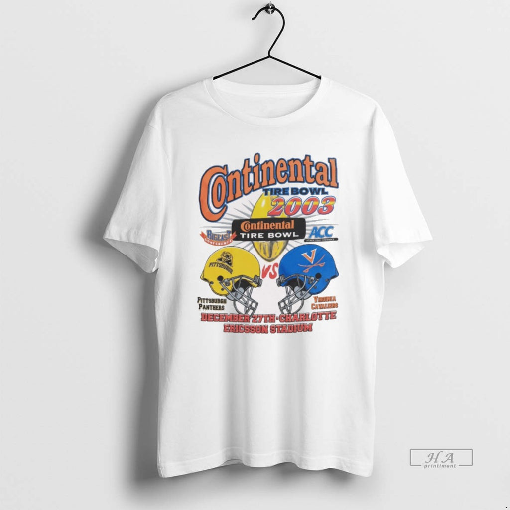 Official Continental Tire Bowl 2003 Pittsburgh Panthers Vs Virginia Cavaliers December 27th Charlotte Ericsson Stadium...