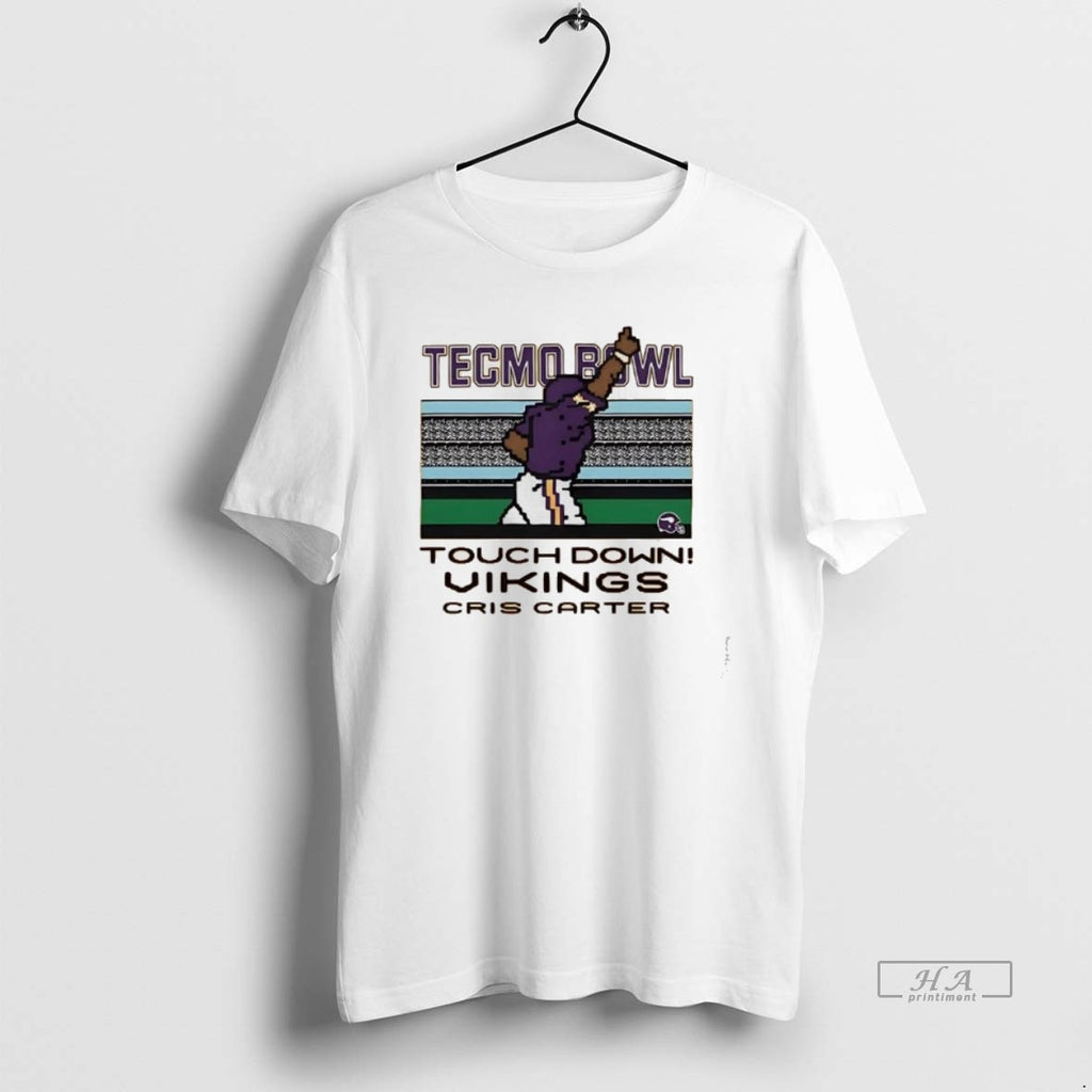 Official Cris Carter Techmo Bowl Touchdown Minnesota Vikings T-Shirts, Hoodie, Sweatshirt | PopFlextees.com