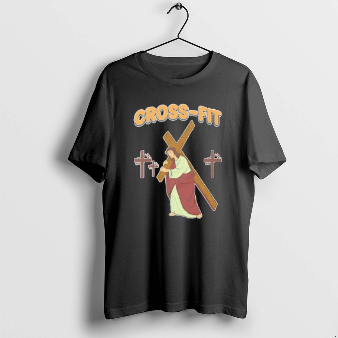 Official Cross Fit Jesus Carries The Cross T-Shirts, Hoodie, Sweatshirt | PopFlextees.com