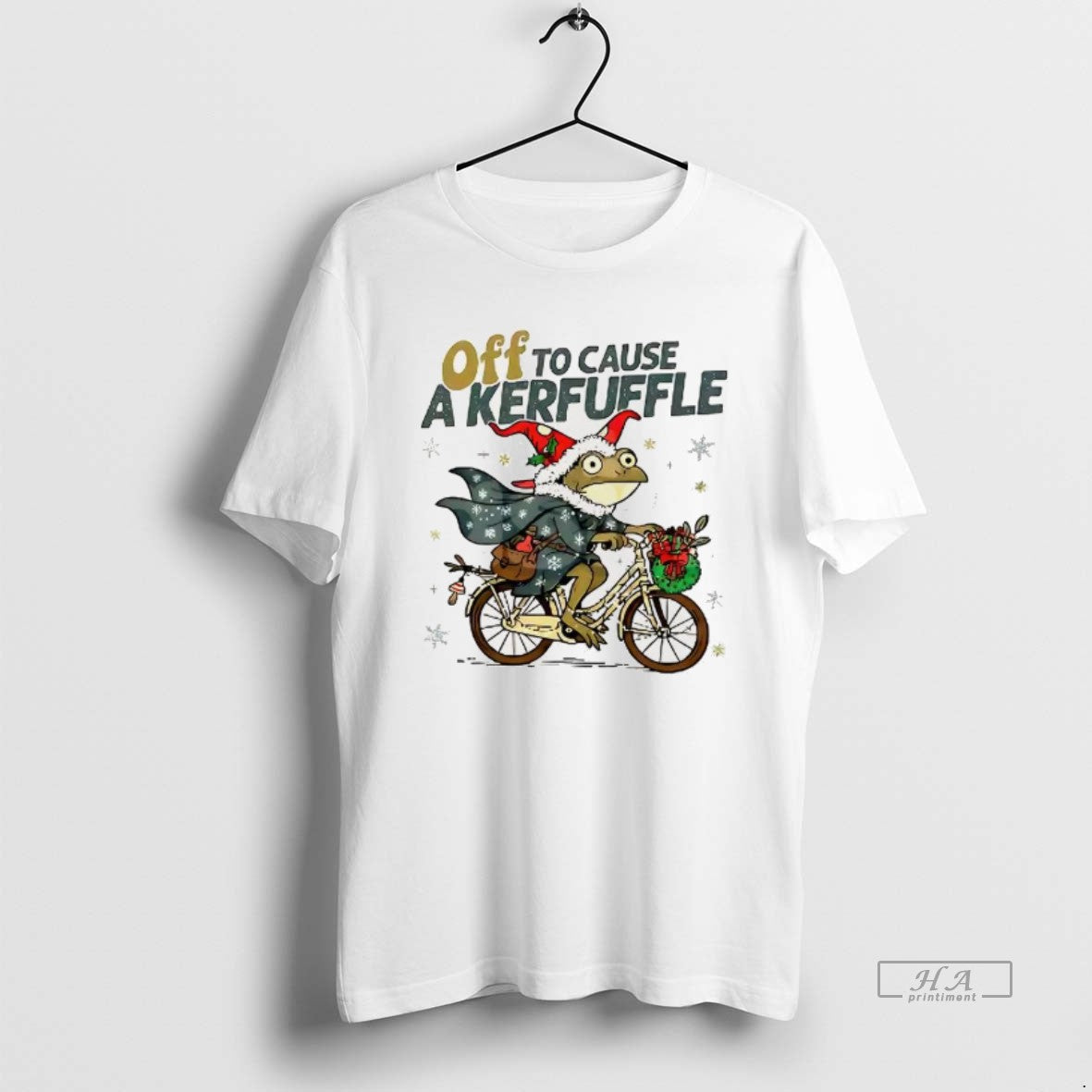 Official Cycling Frog Off To Cause Kerfuffle Christmas T-Shirts, Hoodie, Sweatshirt | PopFlextees.com
