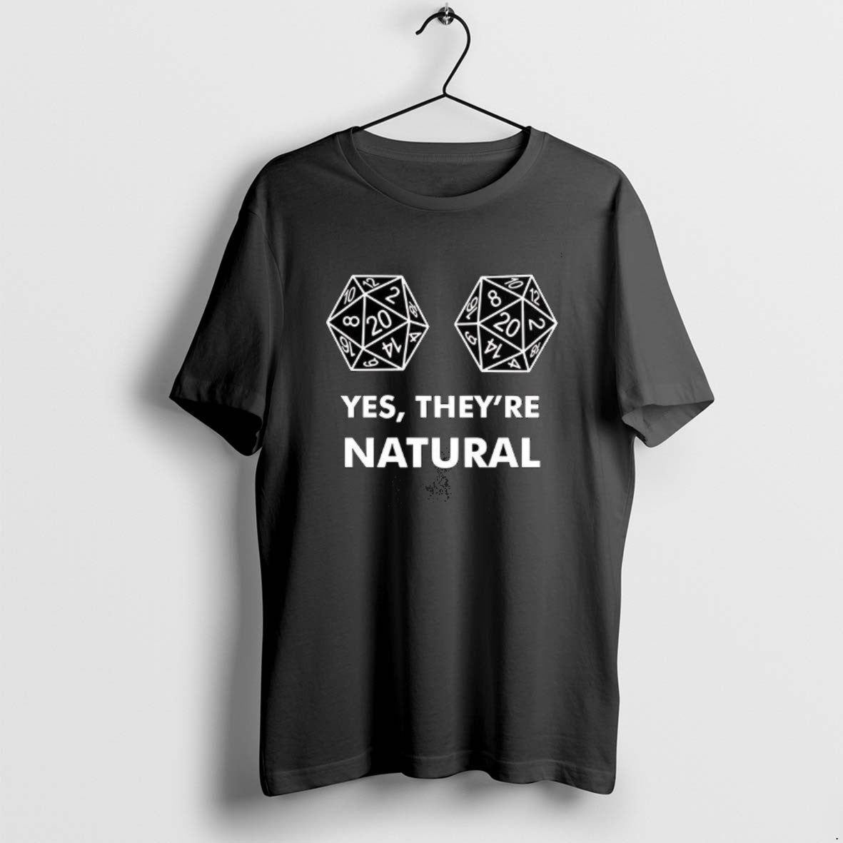 Official D20 Dice Yes They Are Natural Dungeons And Dragons T-Shirts, Hoodie, Sweatshirt | PopFlextees.com