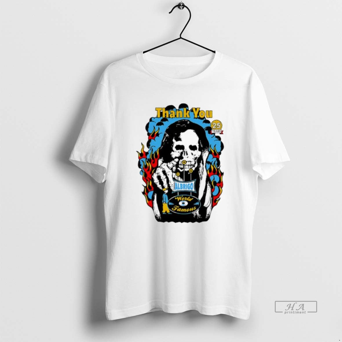 Official Daniel Albrigo World Famous Celebrating 25 Years Thank You T-Shirts, Hoodie, Sweatshirt | PopFlextees.com