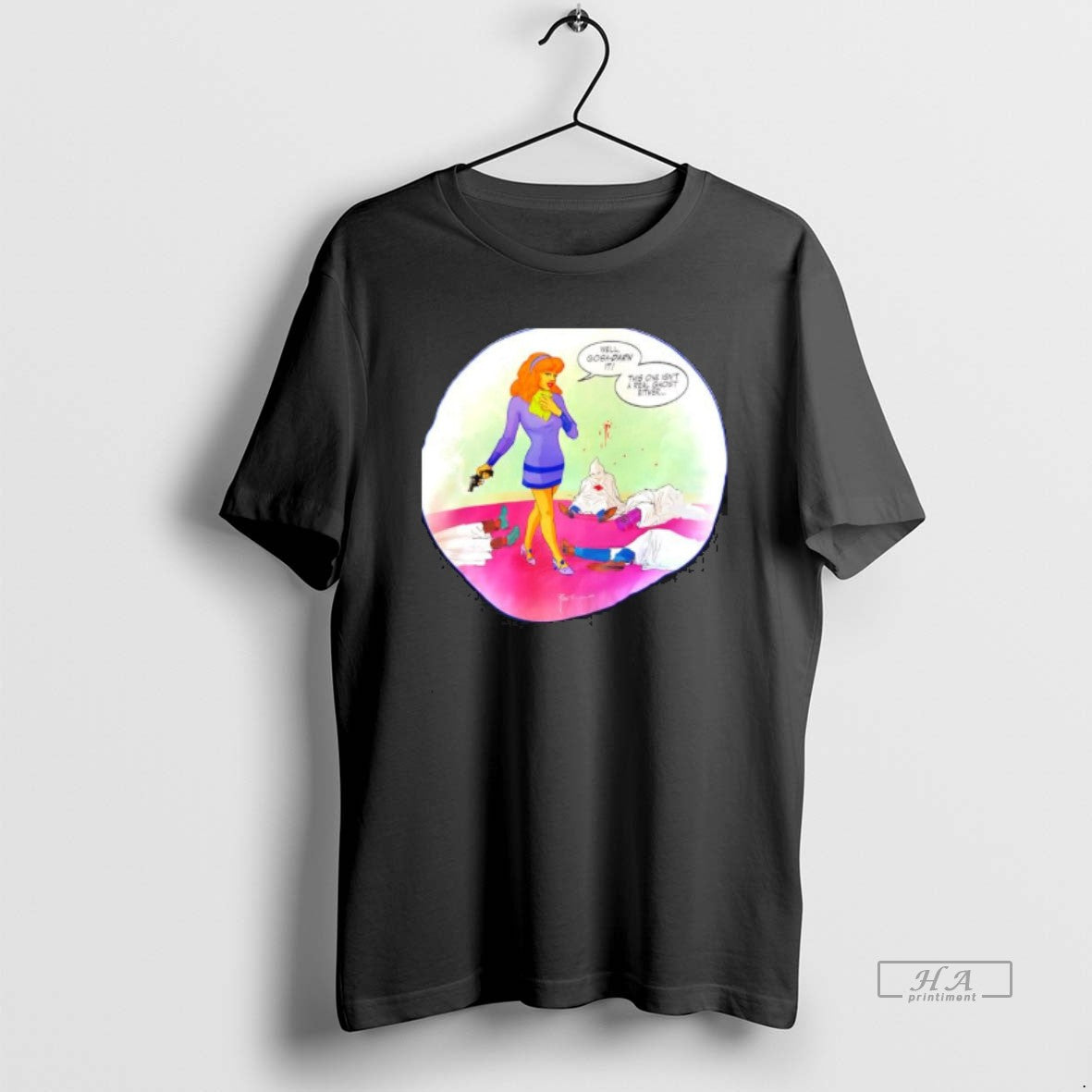 Official Daphne Blake Standing Several Bodies Ku Klux Klan Robe T-Shirts, Hoodie, Sweatshirt | PopFlextees.com