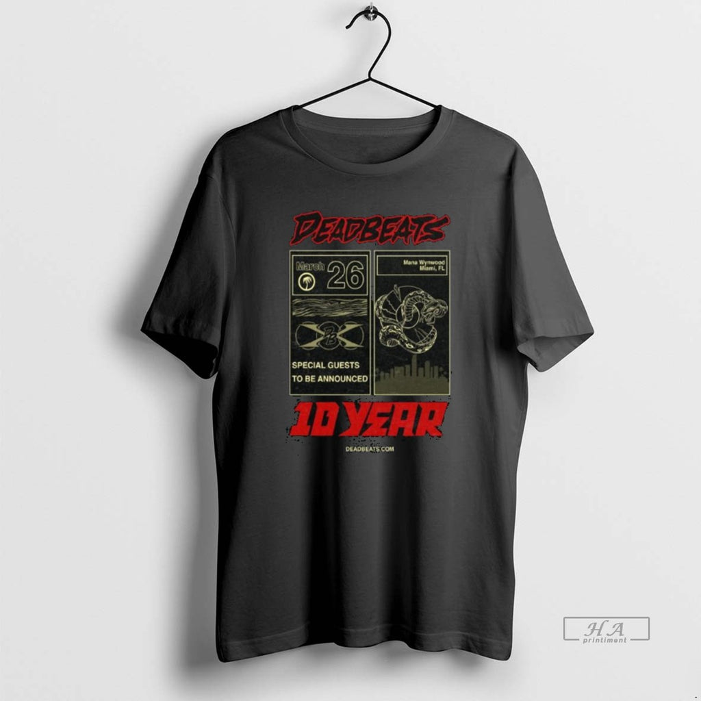 Official Deadbeats Mana Wynwood Miami Fl March 26 2026 Concert T-Shirts, Hoodie, Sweatshirt