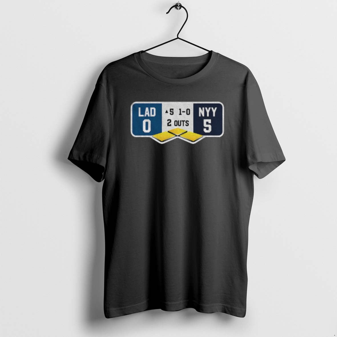 Official Dodgers Yankees World Series Top Of The Fifth Lad 0 5 Nyy T-Shirts, Hoodie, Sweatshirt | PopFlextees.com