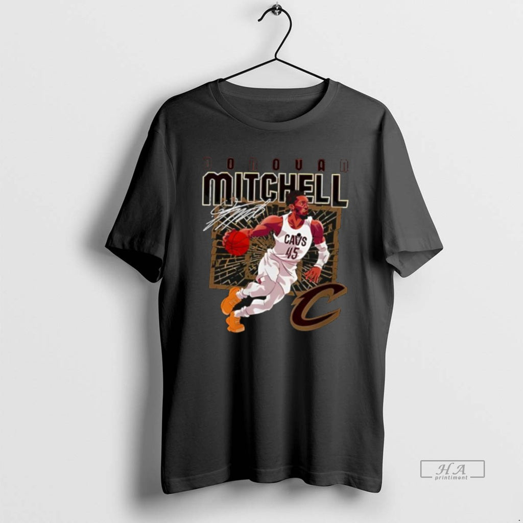 Official Donovan Mitchell Cleveland Cavaliers Shattered Signature T-Shirts, Hoodie, Sweatshirt | PopFlextees.com