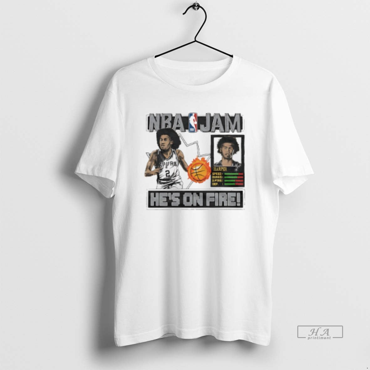 Official Dylan Harper San Antonio Spurs Nba Jam T-Shirts, Hoodie, Sweatshirt | PopFlextees.com