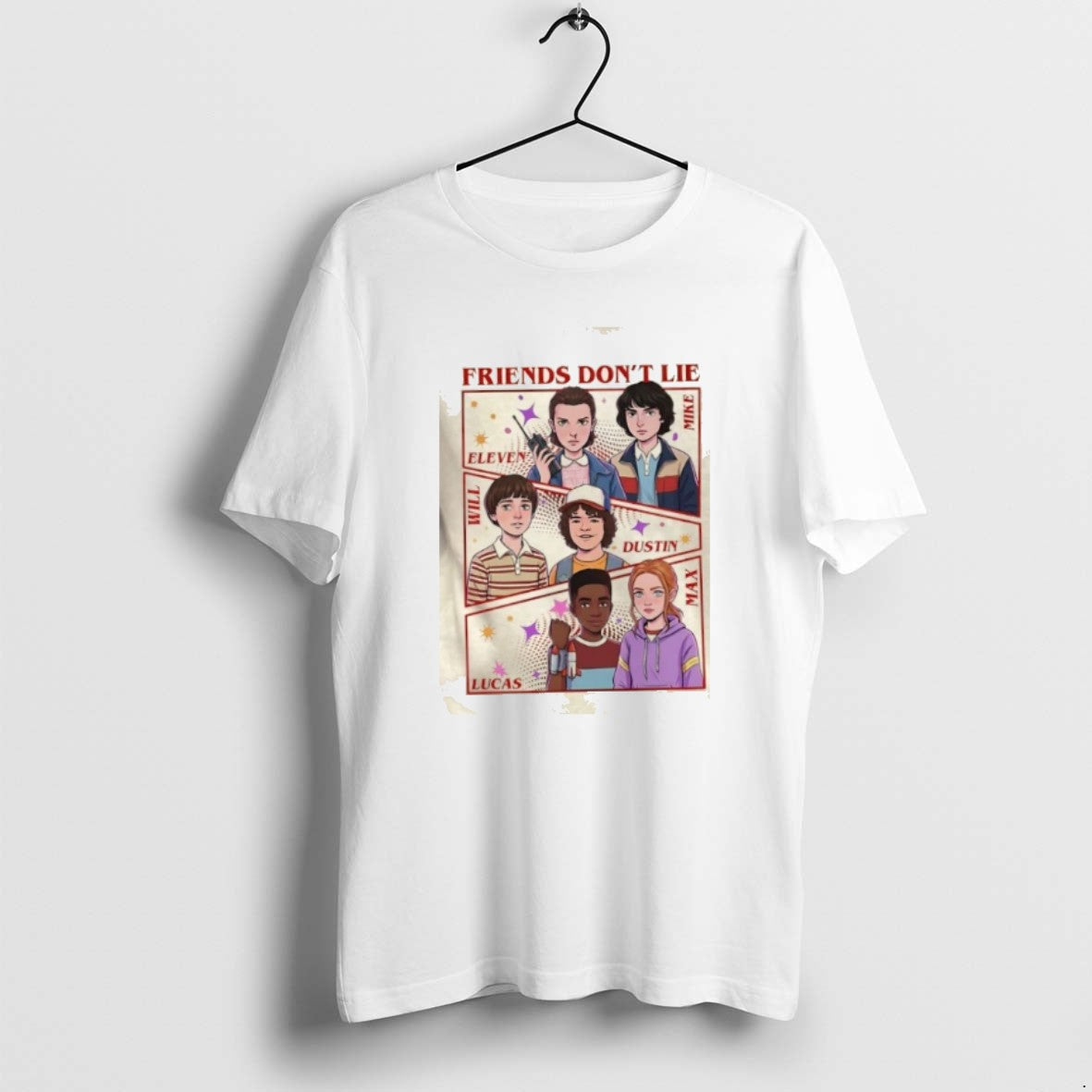 Official Eleven Mike Will Dustin Lucas Max Friends Dont Lie T-Shirts, Hoodie, Sweatshirt | PopFlextees.com