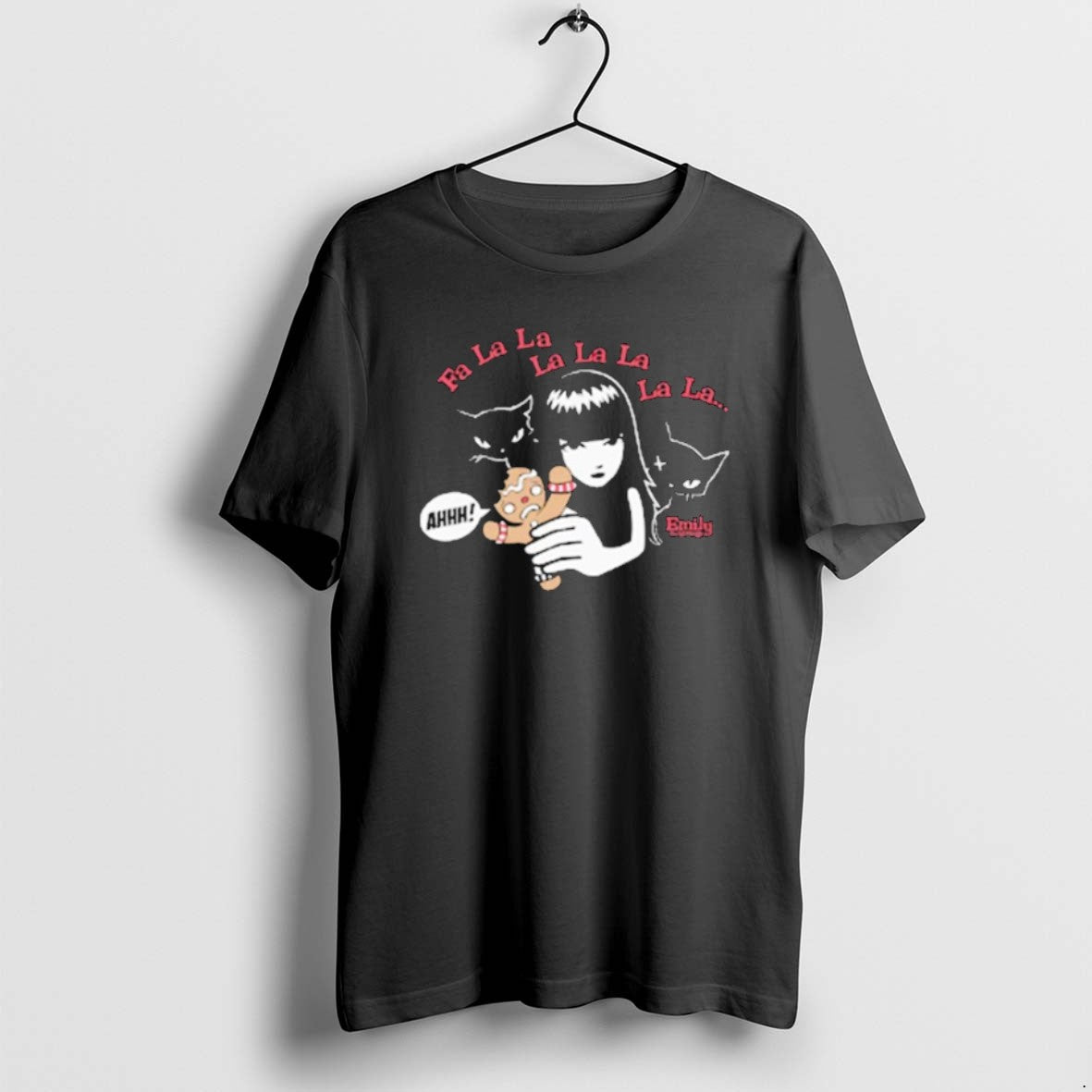 Official Emily The Strange Strangerous Fa La Ahhh Gingerbread Christmas T-Shirts, Hoodie, Sweatshirt | PopFlextees.com