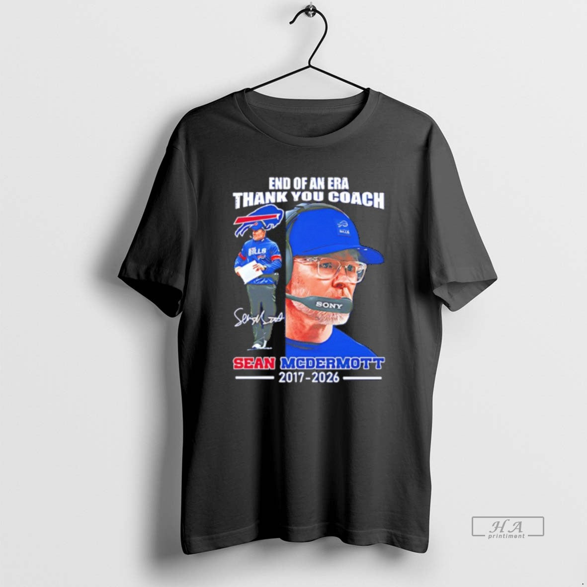 Official End Of An Era Thank You Coach Sean Mcdermott 2017 2026 Signature T-Shirts, Hoodie, Sweatshirt | PopFlextees.com