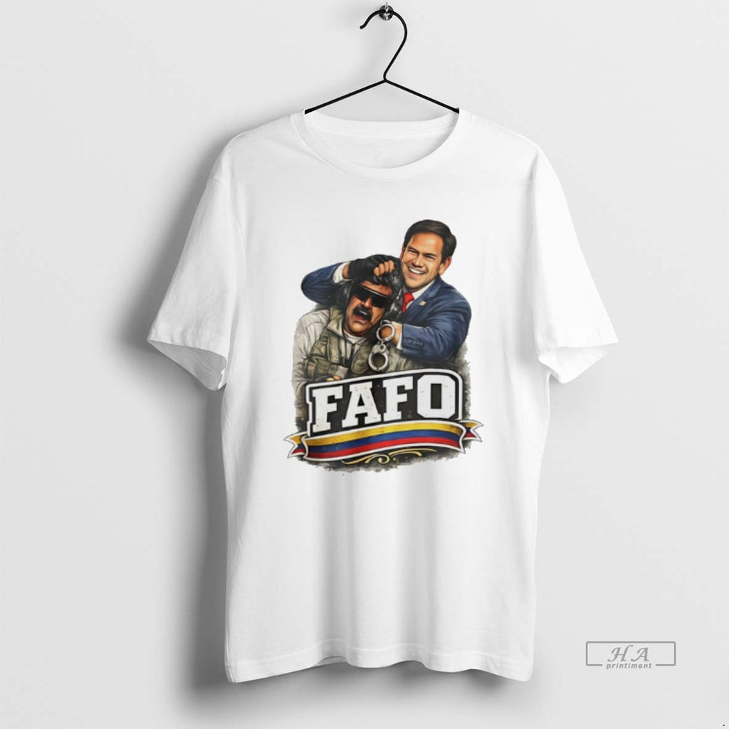Official Fafo Marco Rubio With Maduro In A Headlock Graphic T-Shirts, Hoodie, Sweatshirt | PopFlextees.com