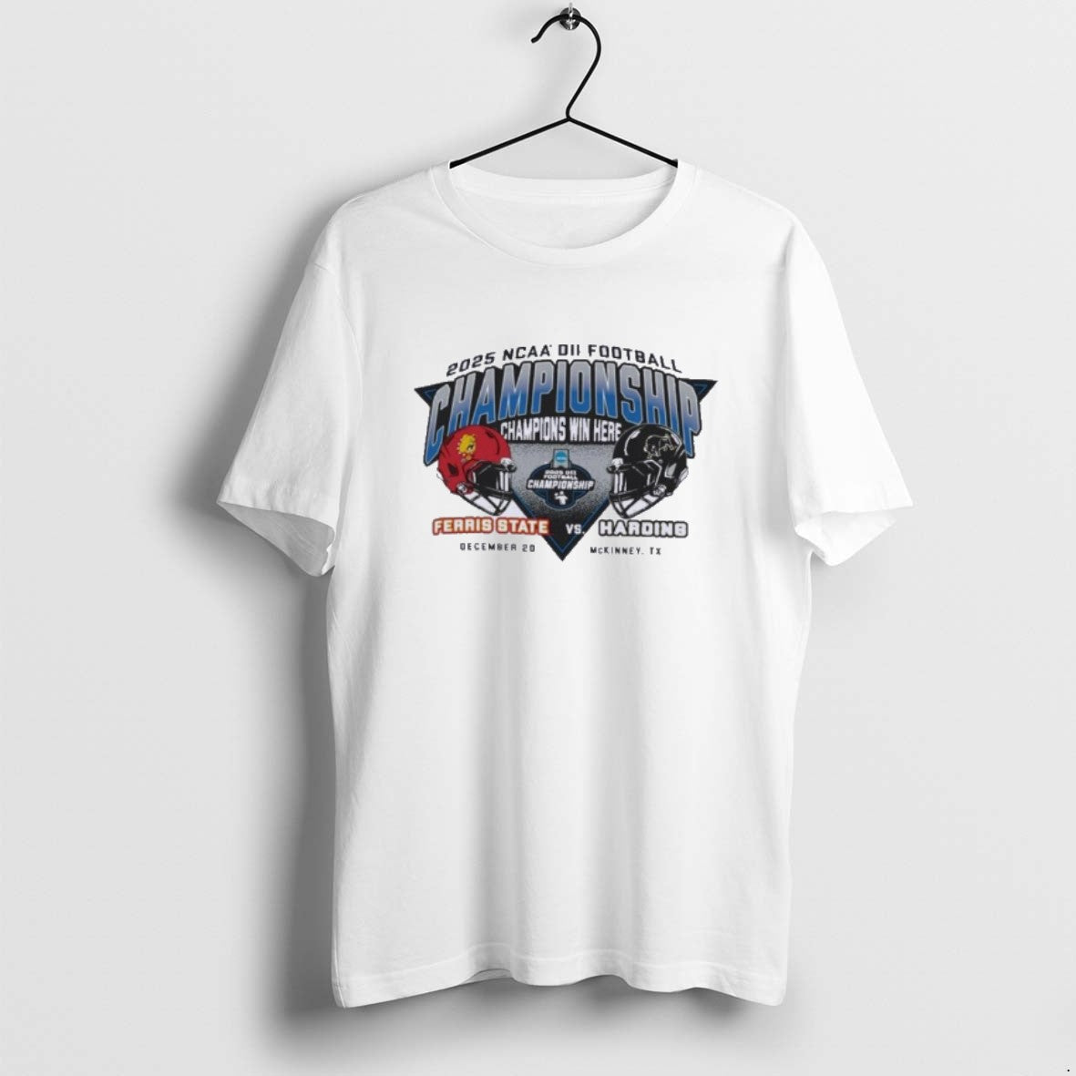 Official Ferris State Vs Harding Football Head To Head Ncaa Dii Championship T-Shirts, Hoodie, Sweatshirt | PopFlextees.com