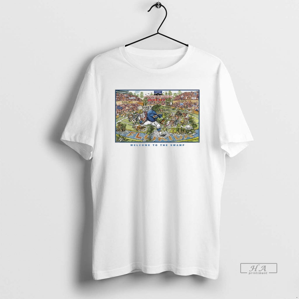 Official Florida Gators Football Ben Hill Griffin Stadium Welcome To The Swamp T-Shirts, Hoodie, Sweatshirt | PopFlextees.com