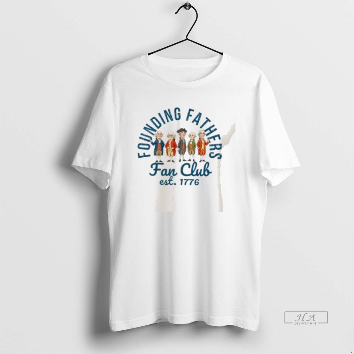 Official Founding Fathers Fan Club Est 1776 T-Shirts, Hoodie, Sweatshirt | PopFlextees.com