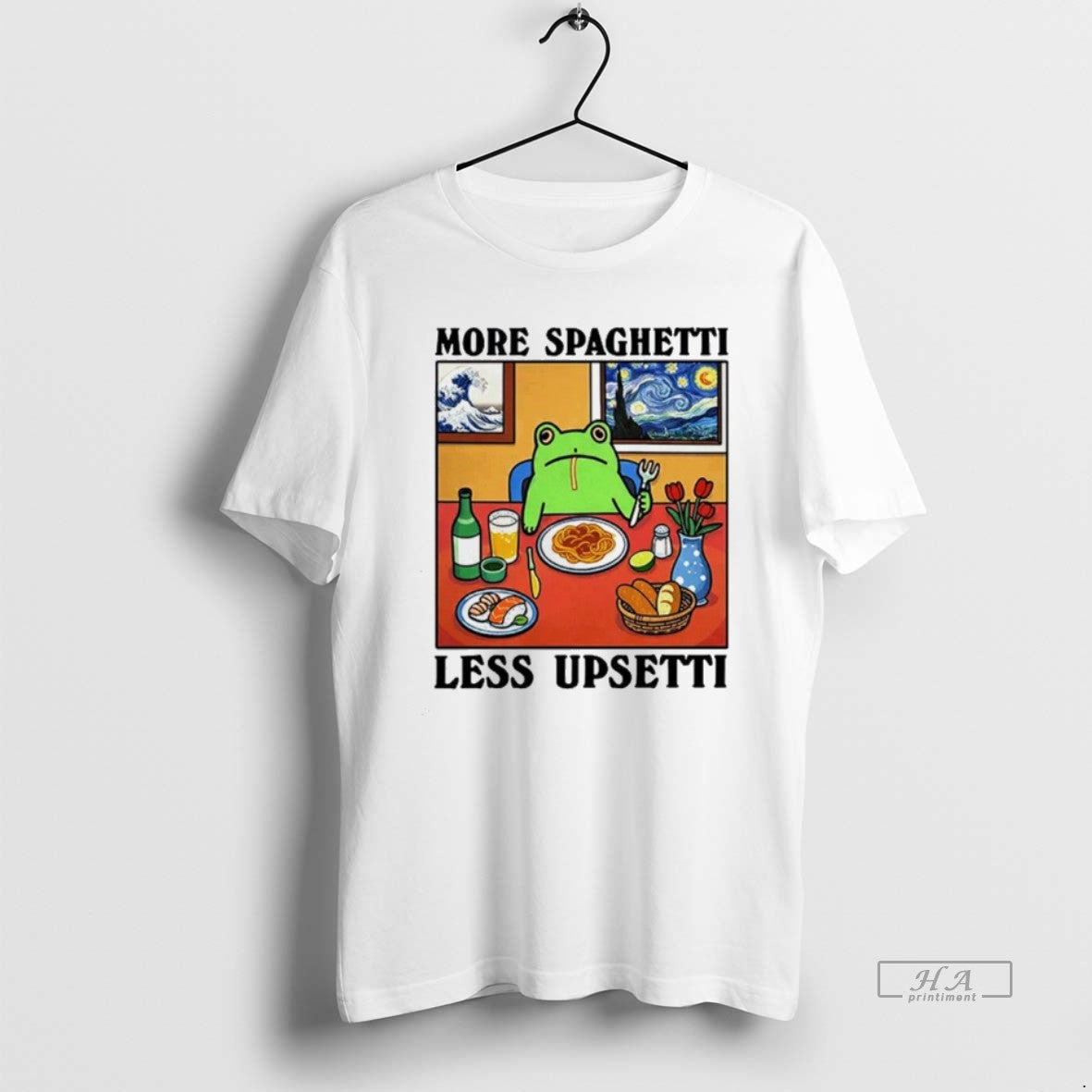 Official Frog More Spaghetti Less Upsetti T-Shirts, Hoodie, Sweatshirt | PopFlextees.com