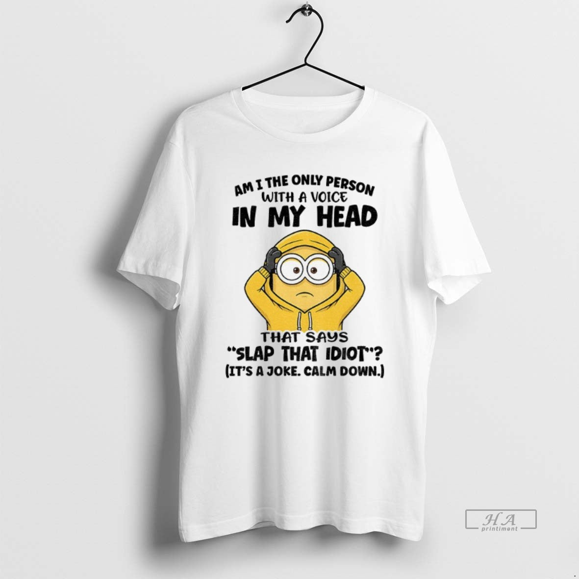 Official Funny Minion Am I The Only Person With A Voice In My Head That T-Shirts, Hoodie, Sweatshirt | PopFlextees.com