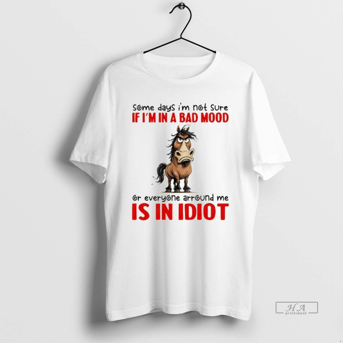 Official Funny Donkey Some Days Im Not Sure If Im In A Bad Mood Or T-Shirts, Hoodie, Sweatshirt | PopFlextees.com