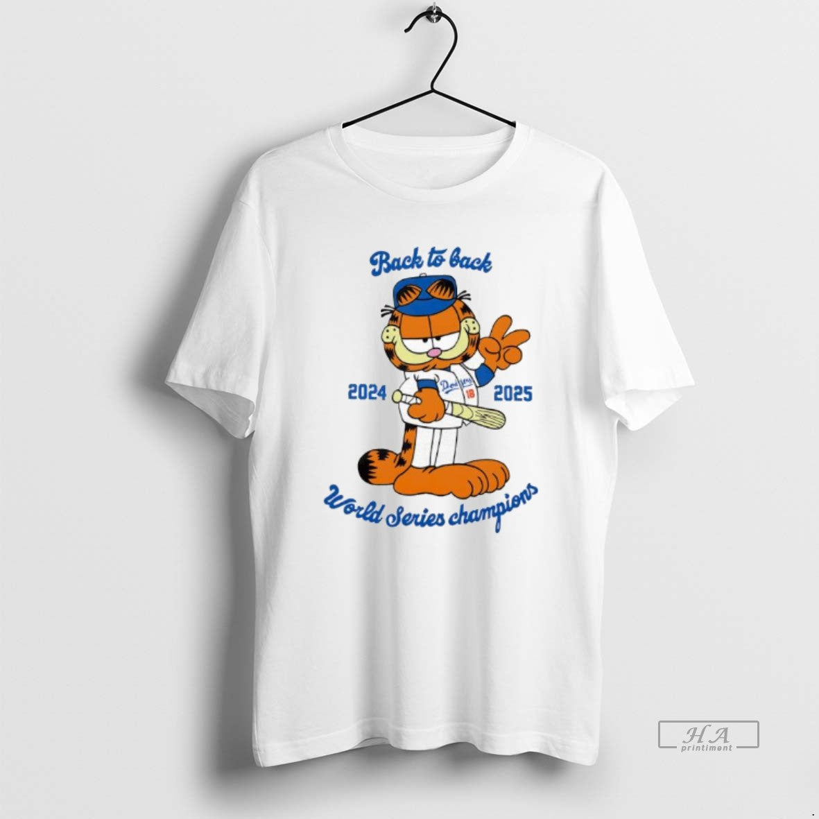 Official Garf La Dodgersback To Back 2024 2025 World Series Champions T-Shirts, Hoodie, Sweatshirt | PopFlextees.com