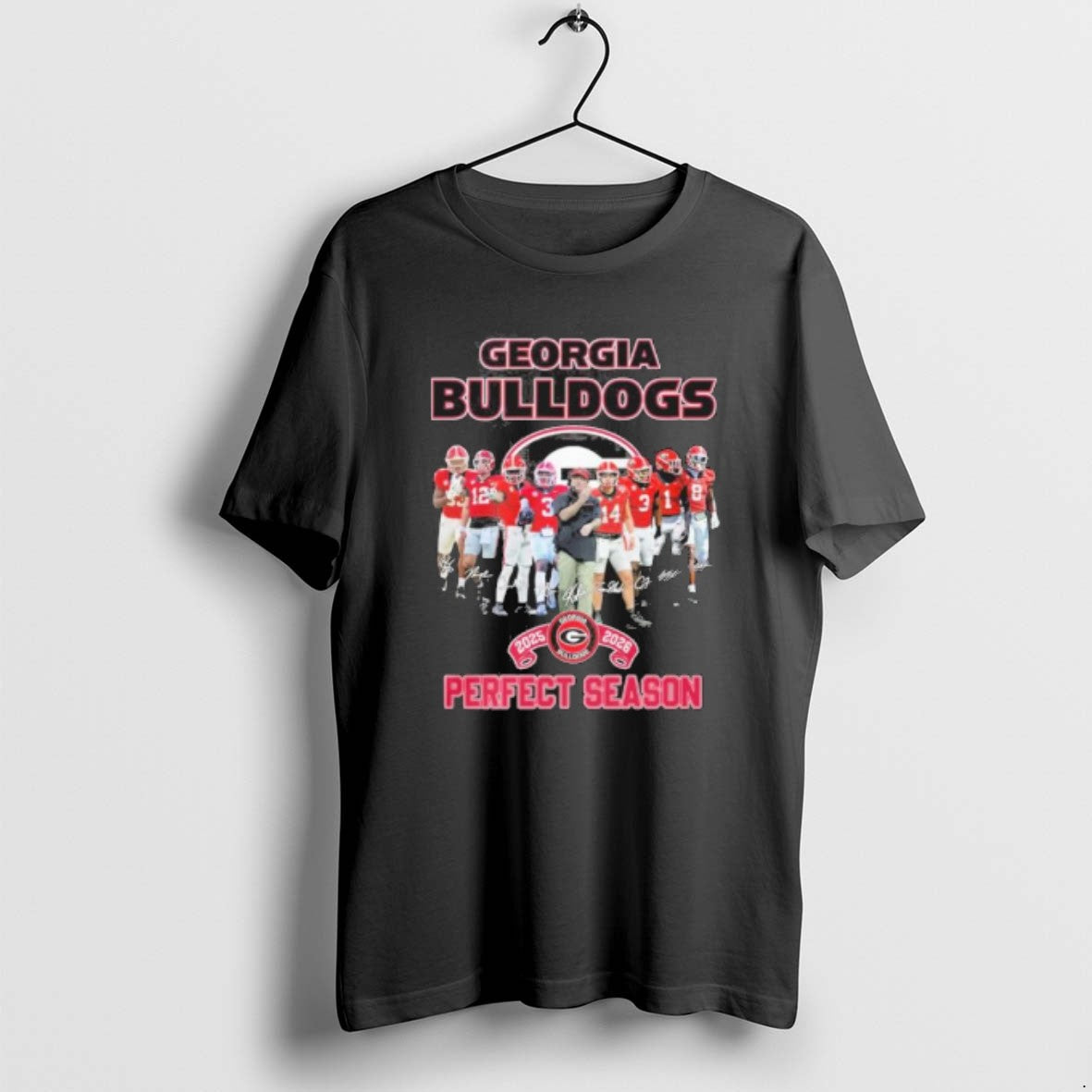 Official Georgia Bulldogs 2025 2026 Perfect Season Signatures T-Shirts, Hoodie, Sweatshirt | PopFlextees.com