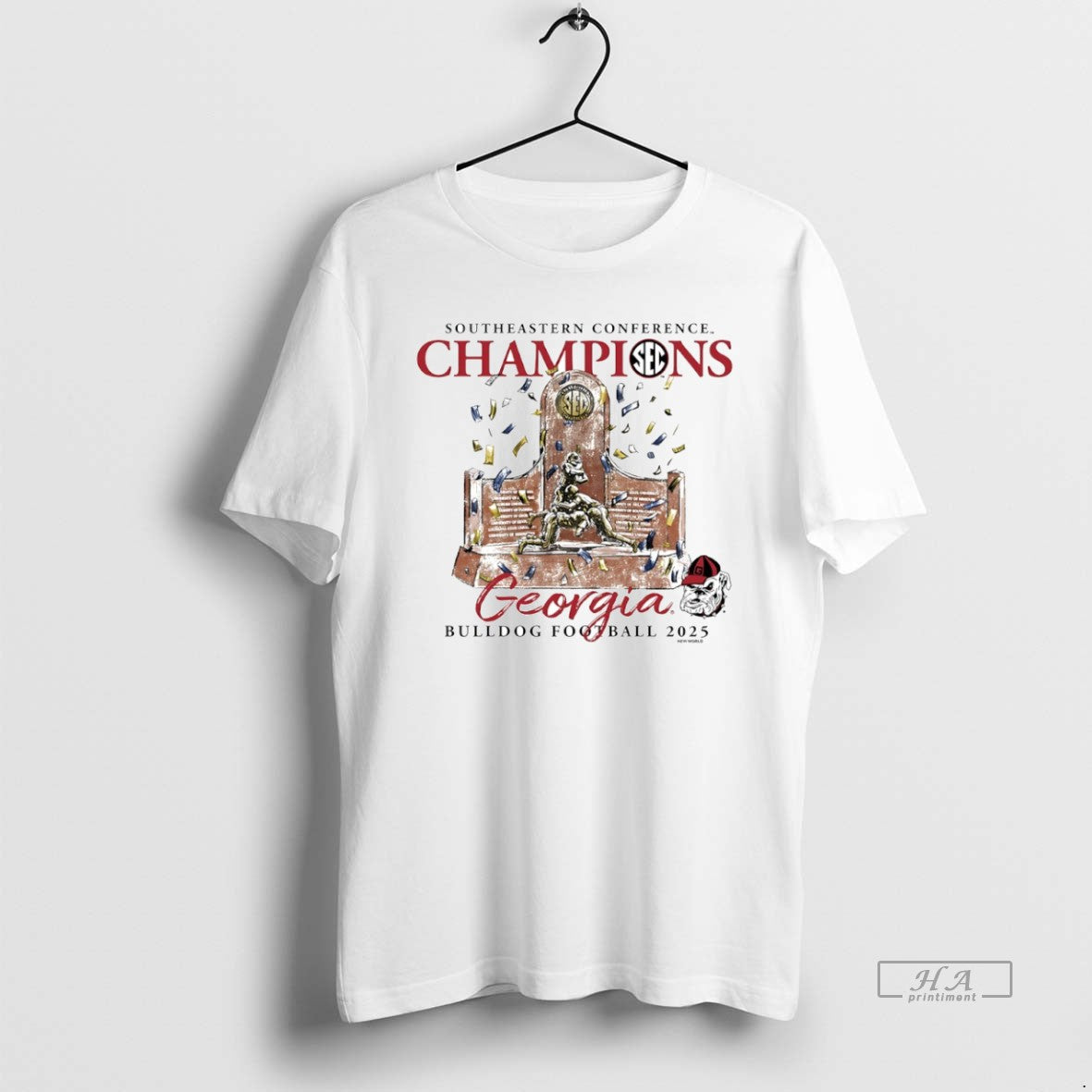 Official Georgia Bulldogs 2025 Sec Football Champions Trophy Circle T-Shirts, Hoodie, Sweatshirt | PopFlextees.com