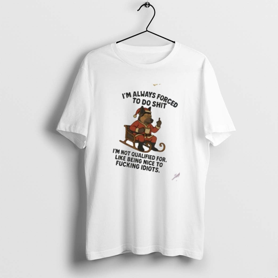 Official German Shepherd Im Always Forced To Do Shit Christmas T-Shirts, Hoodie, Sweatshirt | PopFlextees.com
