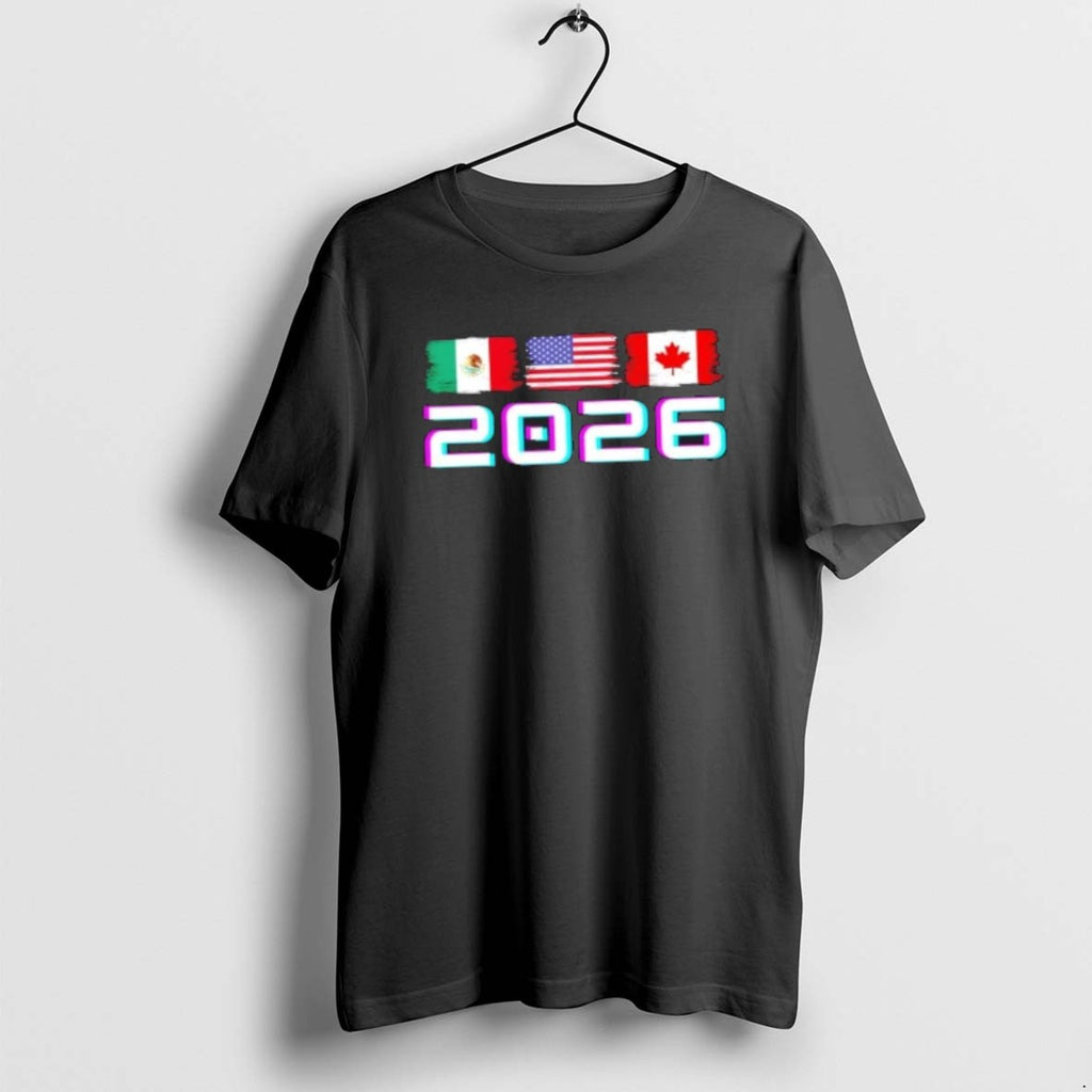 Official Glitched Soccer United 2026 Cup North America Emblem T-Shirts, Hoodie, Sweatshirt | PopFlextees.com