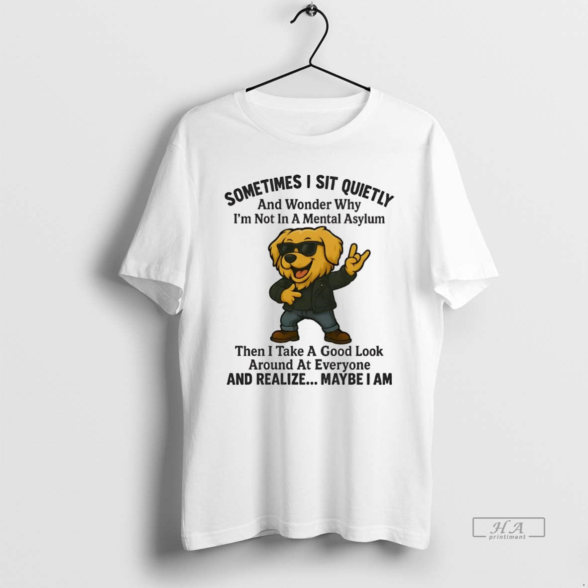Official Golden Retriever Sometimes I Sit Quietly And Realize Maybe I Am T-Shirts, Hoodie, Sweatshirt | PopFlextees.com