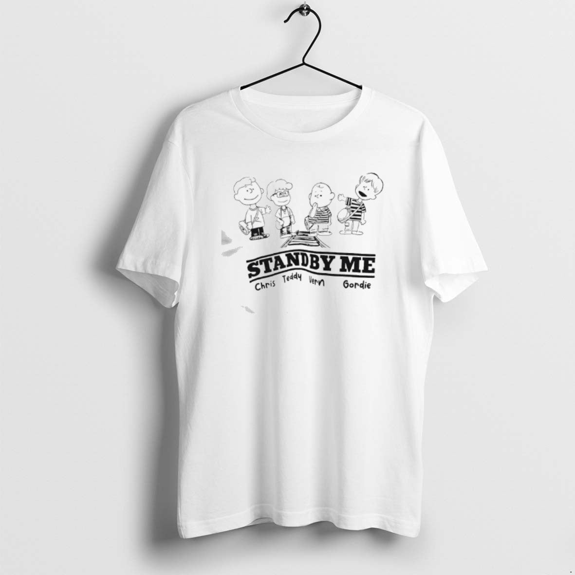 Official Gordie Chris Teddy Vern Stand By Me Movie Graphic T-Shirts, Hoodie, Sweatshirt | PopFlextees.com
