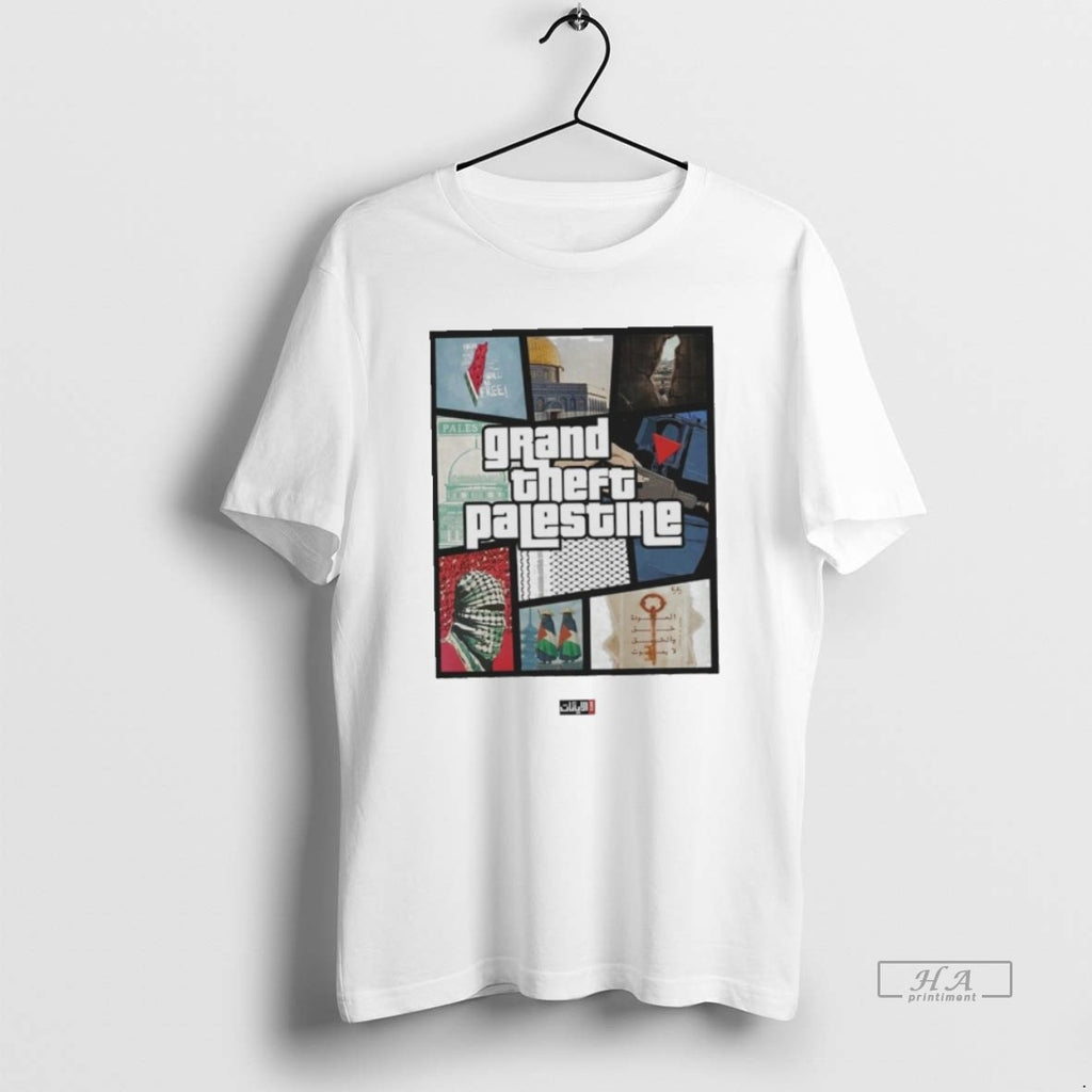Official Grand Theft Palestine T-Shirts, Hoodie, Sweatshirt | PopFlextees.com