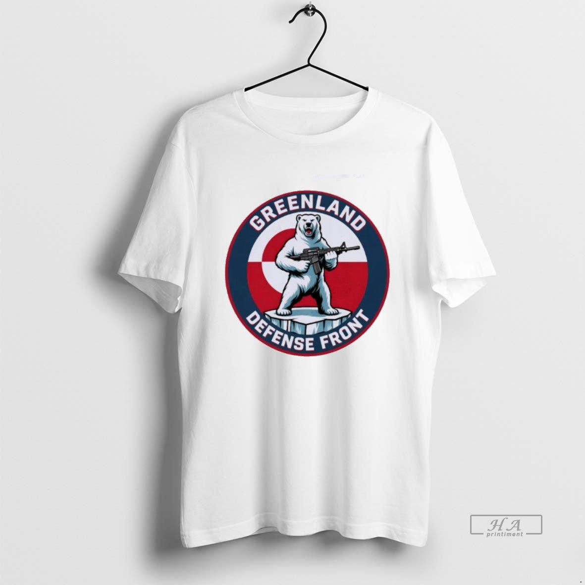 Official Greenland Defense Front Funny Political Polar Bear Solider T-Shirts, Hoodie, Sweatshirt | PopFlextees.com