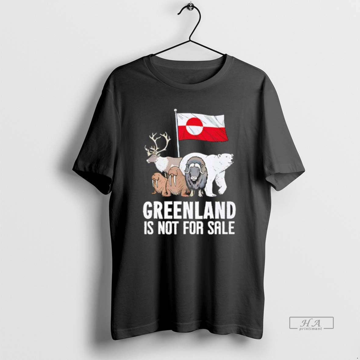 Official Greenland Is Not For Sale Animals T-Shirts, Hoodie, Sweatshirt | PopFlextees.com