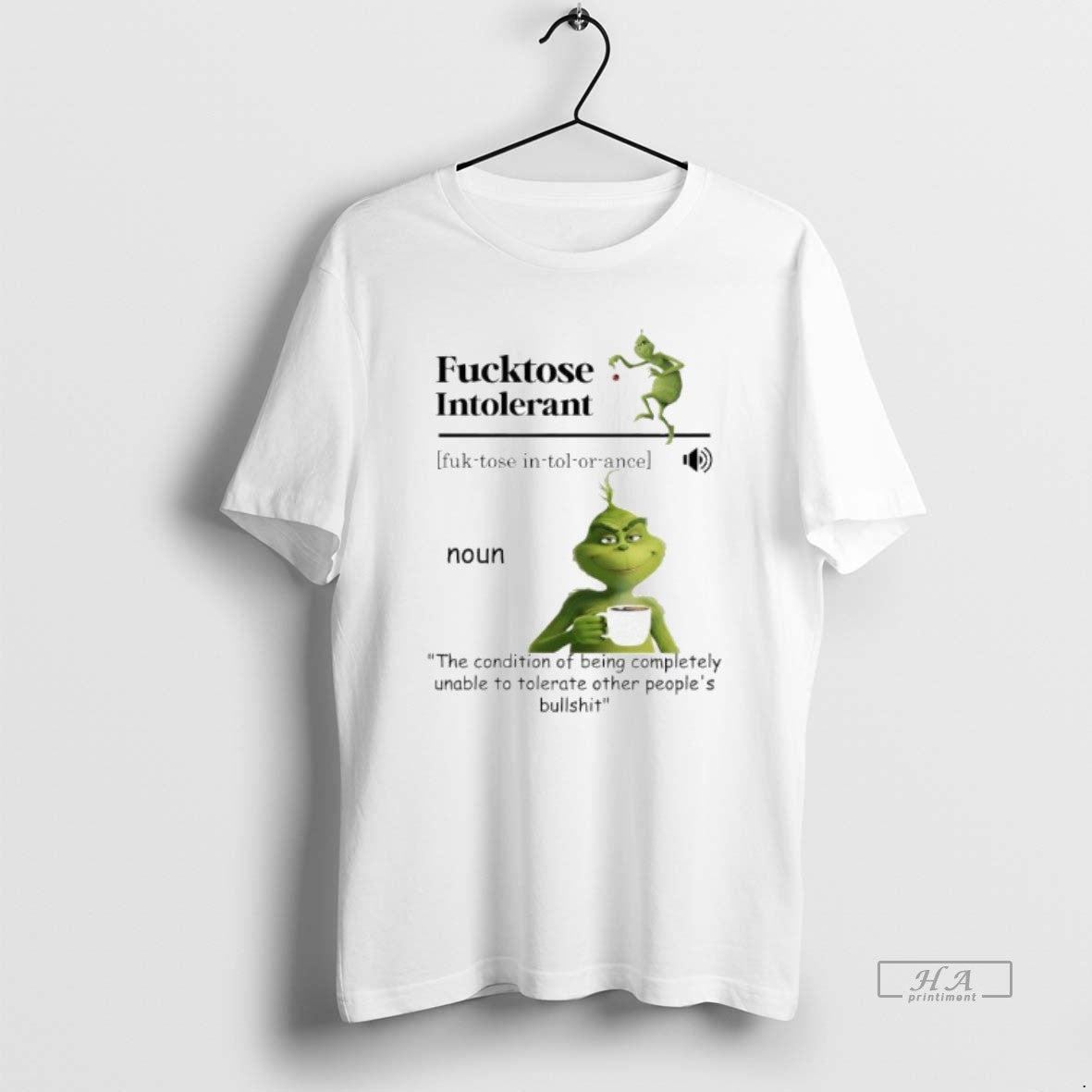 Official Grinch Fucktose Intolerant Noun T-Shirts, Hoodie, Sweatshirt | PopFlextees.com