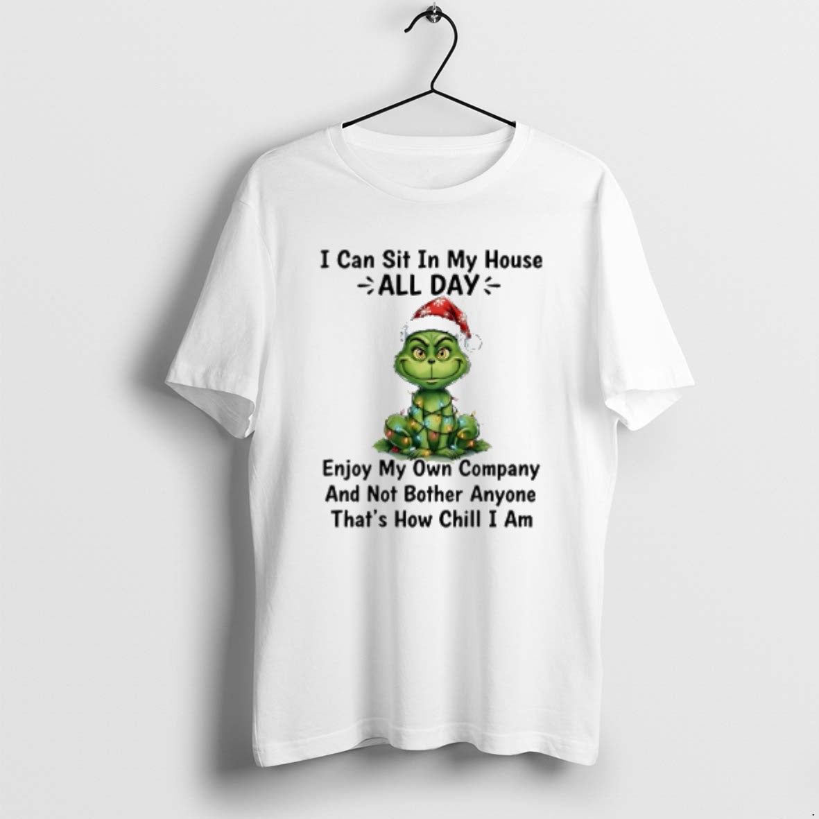 Official Grinch I Can Sit In My House All Day Enjoy My Own Company T-Shirts, Hoodie, Sweatshirt | PopFlextees.com