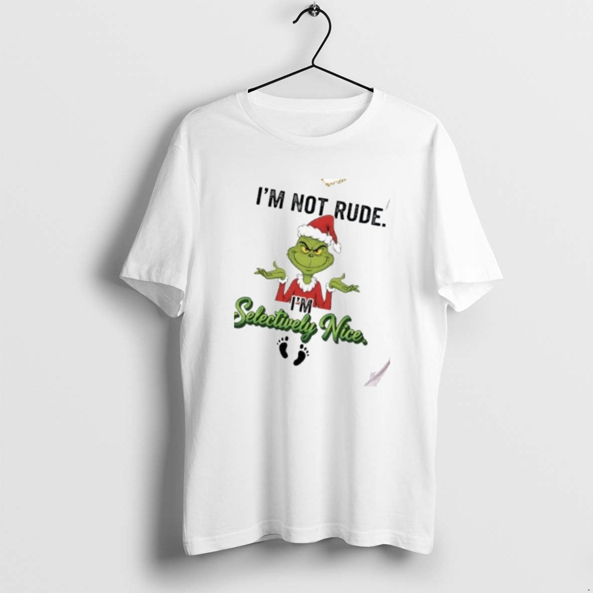 Official Grinch Im Not Rude Im Selectively Nice Christmas T-Shirts, Hoodie, Sweatshirt | PopFlextees.com