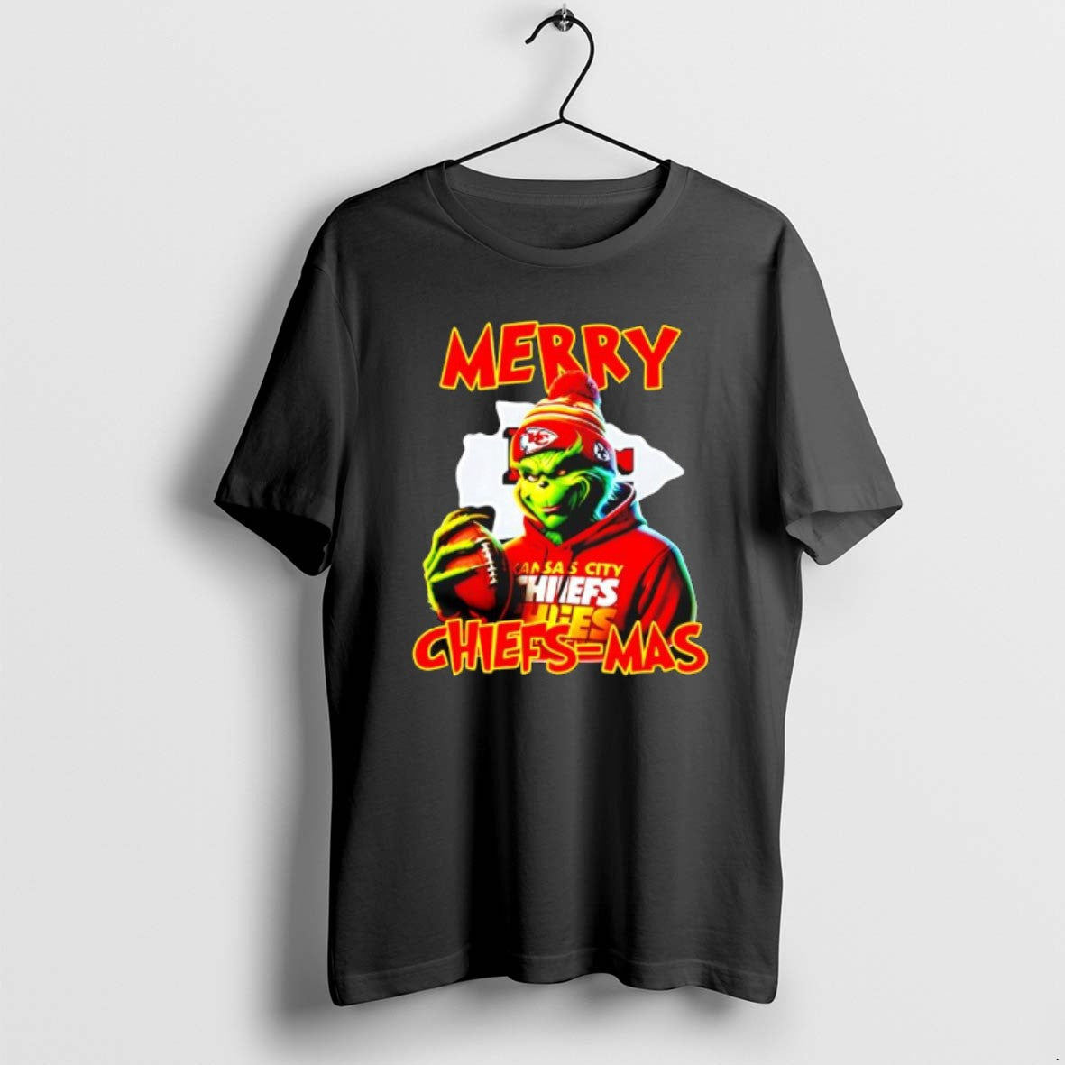 Official Grinch Kansas City Chiefs Merry Chiefs Mas T-Shirts, Hoodie, Sweatshirt | PopFlextees.com