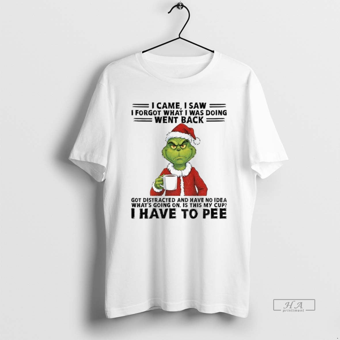 Official Grinch Santa I Came I Saw I Forgot What I Was Doing Went Back T-Shirts, Hoodie, Sweatshirt | PopFlextees.com