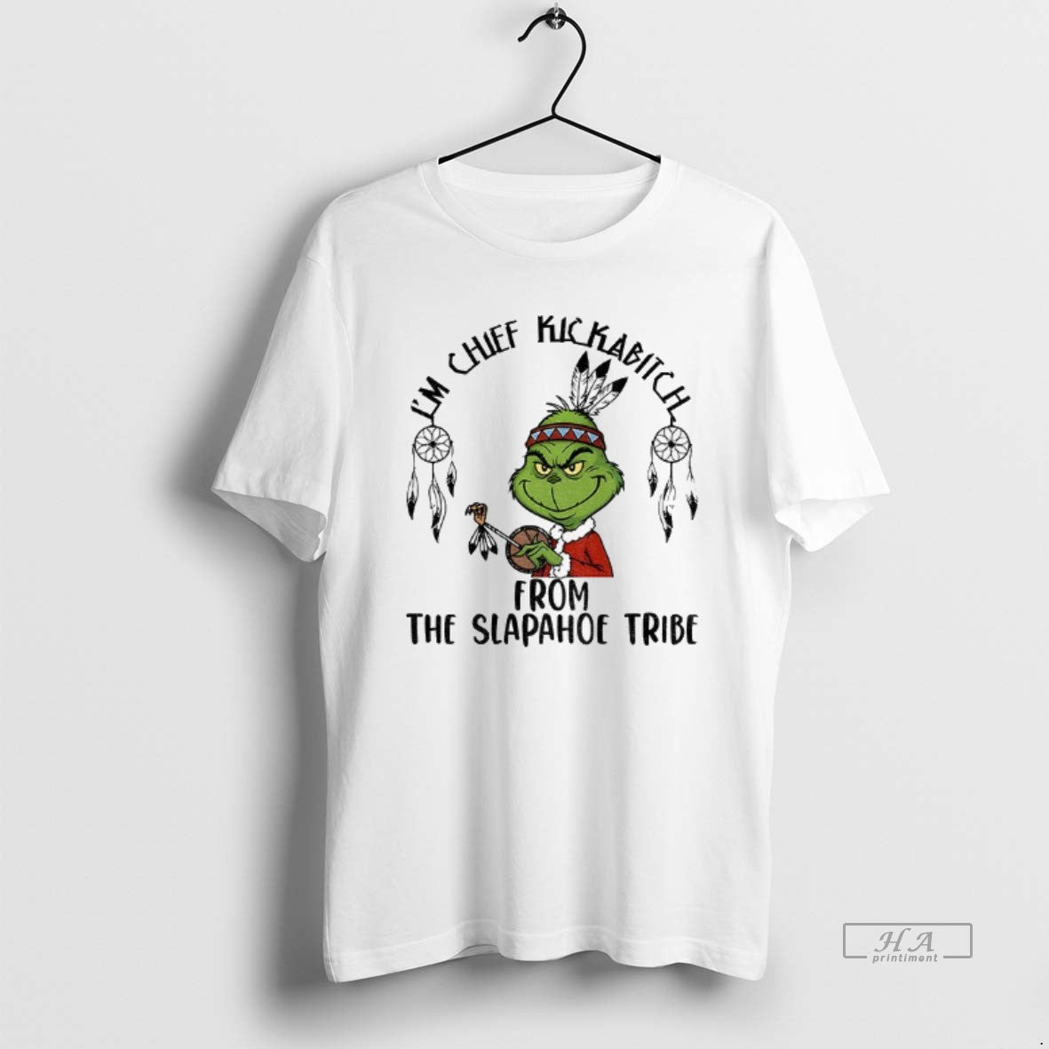Official Grinch Santa Im Chief Kickabitch From The Slapahoe Tribe Christmas T-Shirts, Hoodie, Sweatshirt | PopFlextees.com