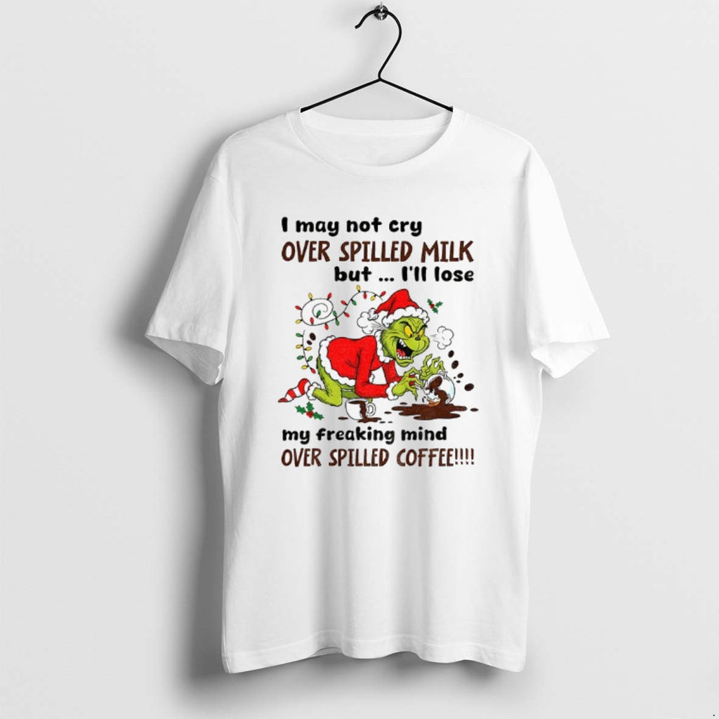 Official Grinch Santa Hat I May Not Cry Over Spilled Milk But Ill Lose My T-Shirts, Hoodie, Sweatshirt | PopFlextees.com