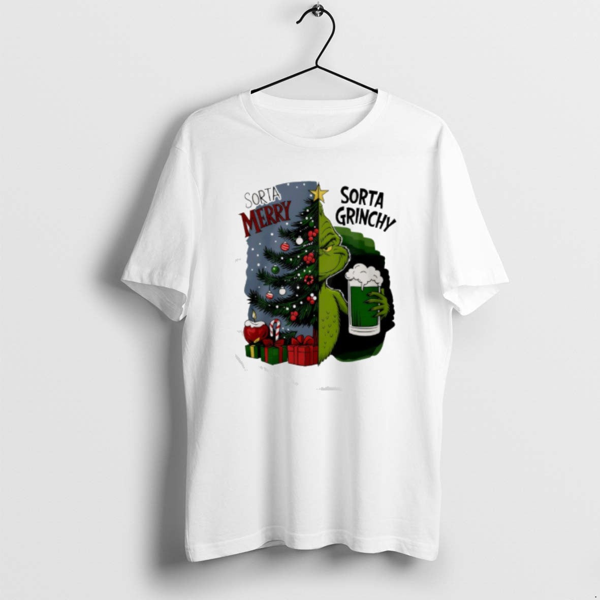 Official Grinch Sorta Merry Sorta Grinchy Christmas Holiday T-Shirts, Hoodie, Sweatshirt | PopFlextees.com