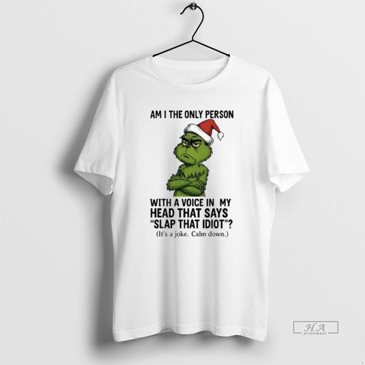 Official Grinch Am I The Only Person With A Voice In My Head That Says T-Shirts, Hoodie, Sweatshirt | PopFlextees.com