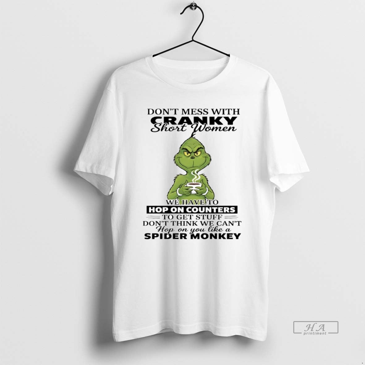 Official Grinch Dont Mess With Cranky Short Women Hop On Counters T-Shirts, Hoodie, Sweatshirt | PopFlextees.com
