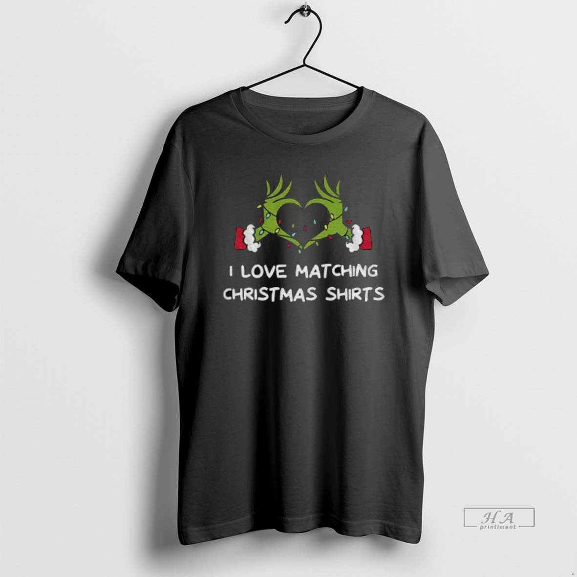 Official Grinch Hands I Love Matching Christmas Shirts Merry Xmas Hoodie, Sweatshirt | PopFlextees.com