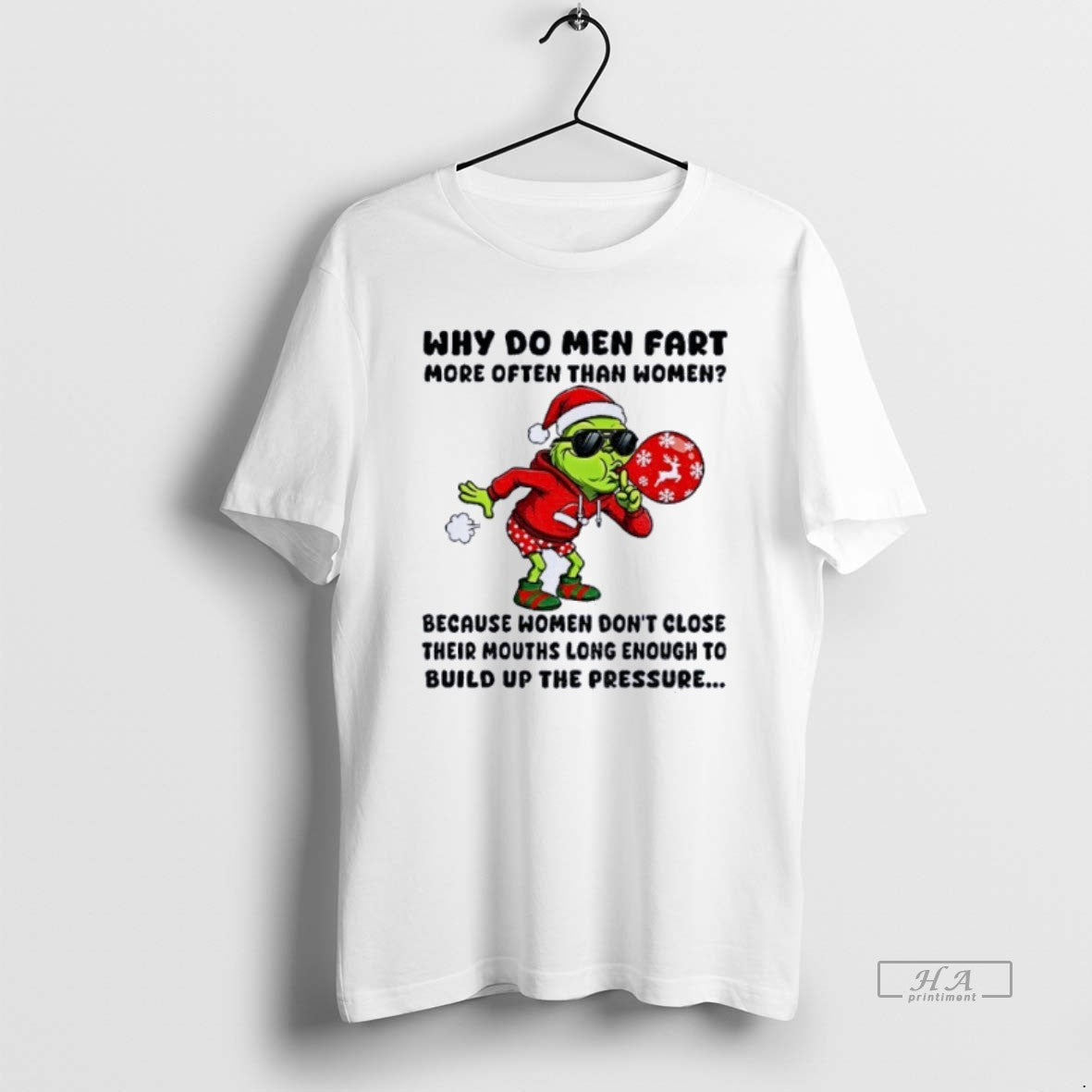 Official Grinch Ssanta Why Do Men Fart More Often Than Women Merry Christmas T-Shirts, Hoodie, Sweatshirt | PopFlextees.com