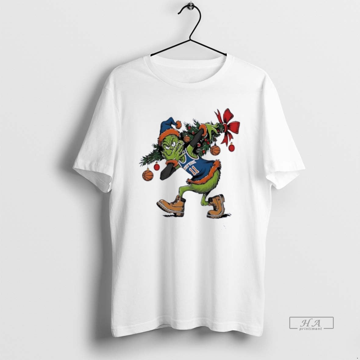 Official Grinch X Jalen Brunson 3 Point Celebration Christmas T-Shirts, Hoodie, Sweatshirt | PopFlextees.com