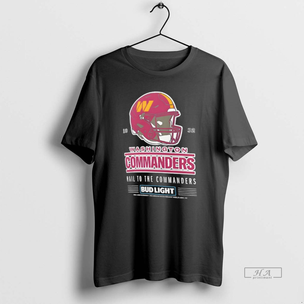 Official Hail To The Commanders Washington Commanders Bud Light T-Shirts, Hoodie, Sweatshirt | PopFlextees.com