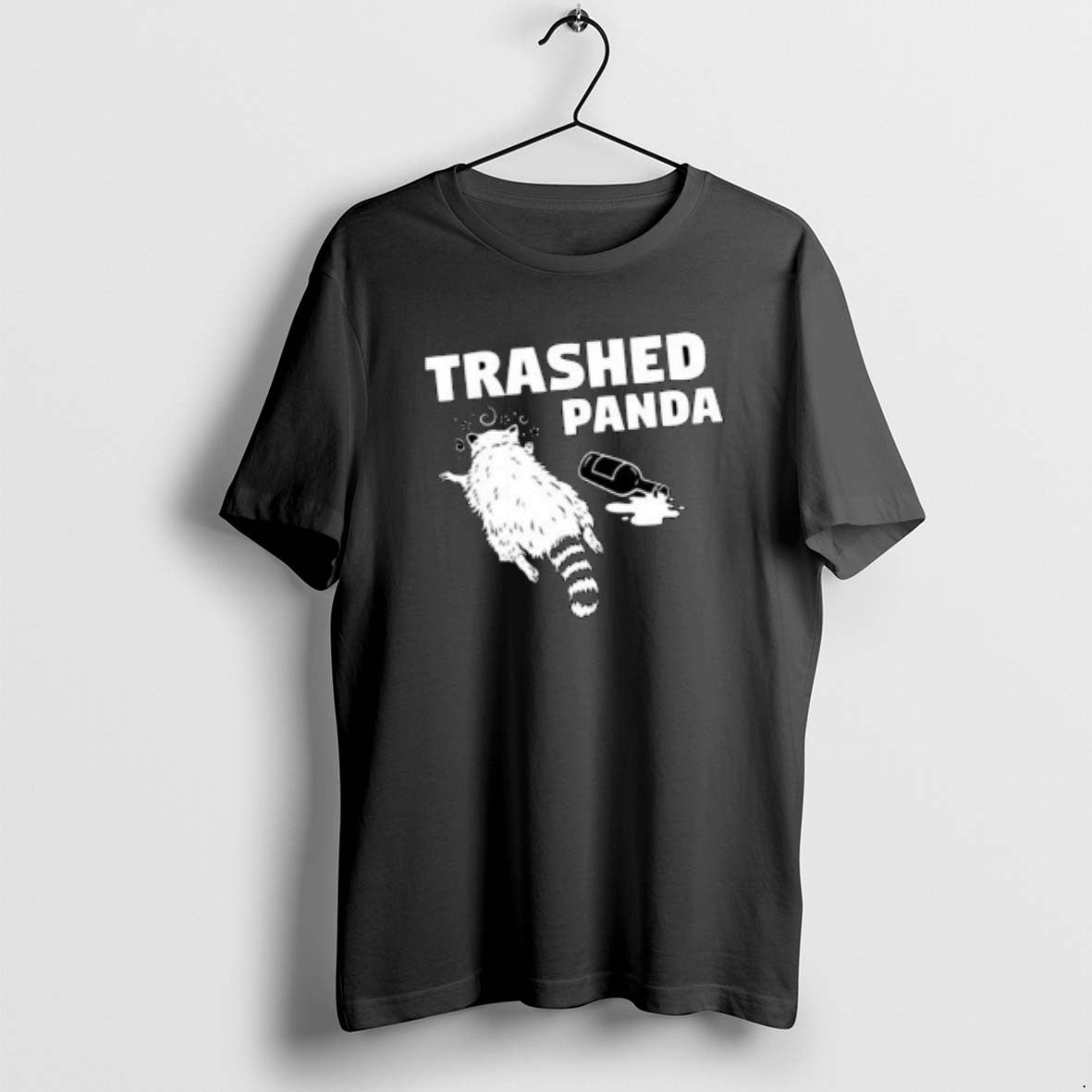 Official Hanover Drunk Raccoon Trashed Panda Circle Black T-Shirts, Hoodie, Sweatshirt | PopFlextees.com