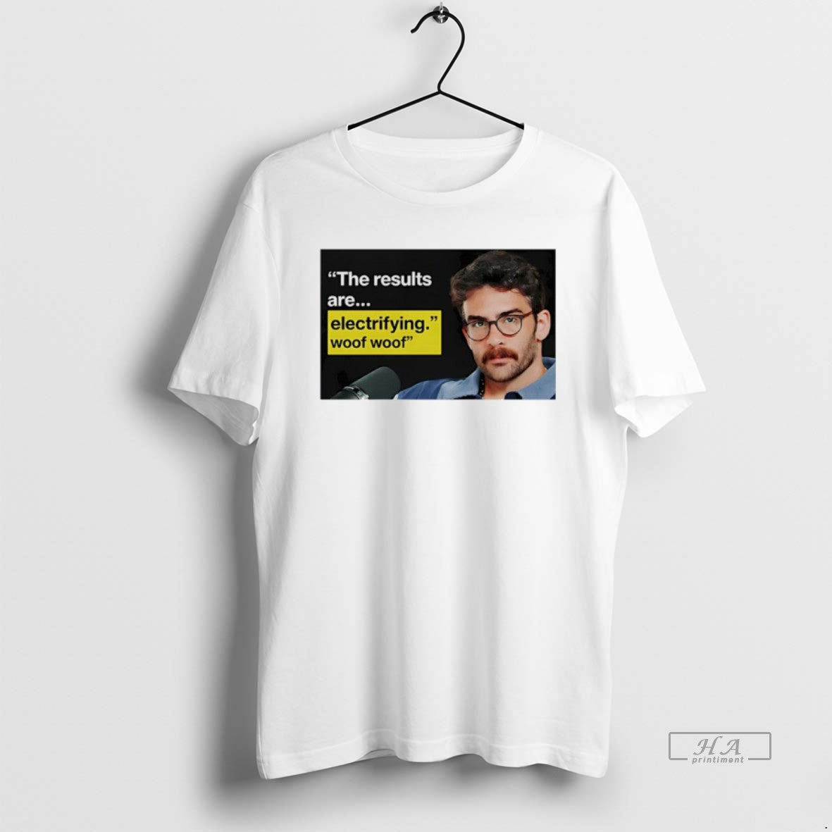 Official Hasan Piker The Results Are Electrifying Woof Woof T-Shirts, Hoodie, Sweatshirt | PopFlextees.com