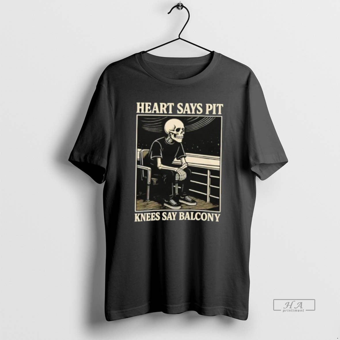 Official Heart Says Pit Knees Say Balcony Skeleton T-Shirts, Hoodie, Sweatshirt | PopFlextees.com