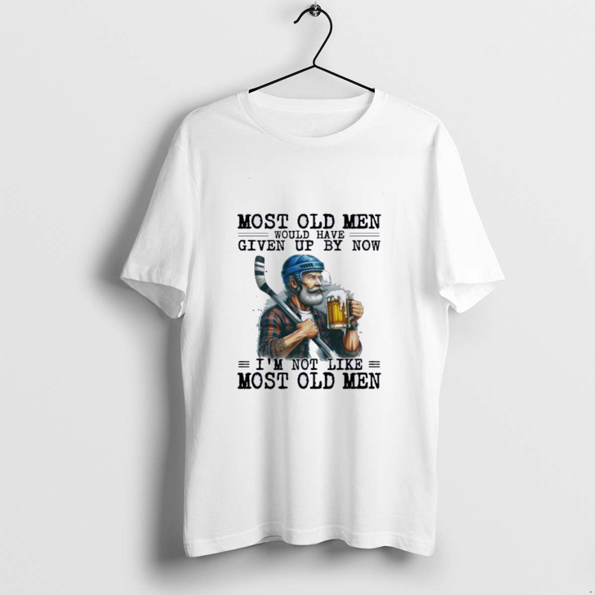 Official Hockey Beer Most Old Men Would Have Given Up By Now T-Shirts, Hoodie, Sweatshirt | PopFlextees.com
