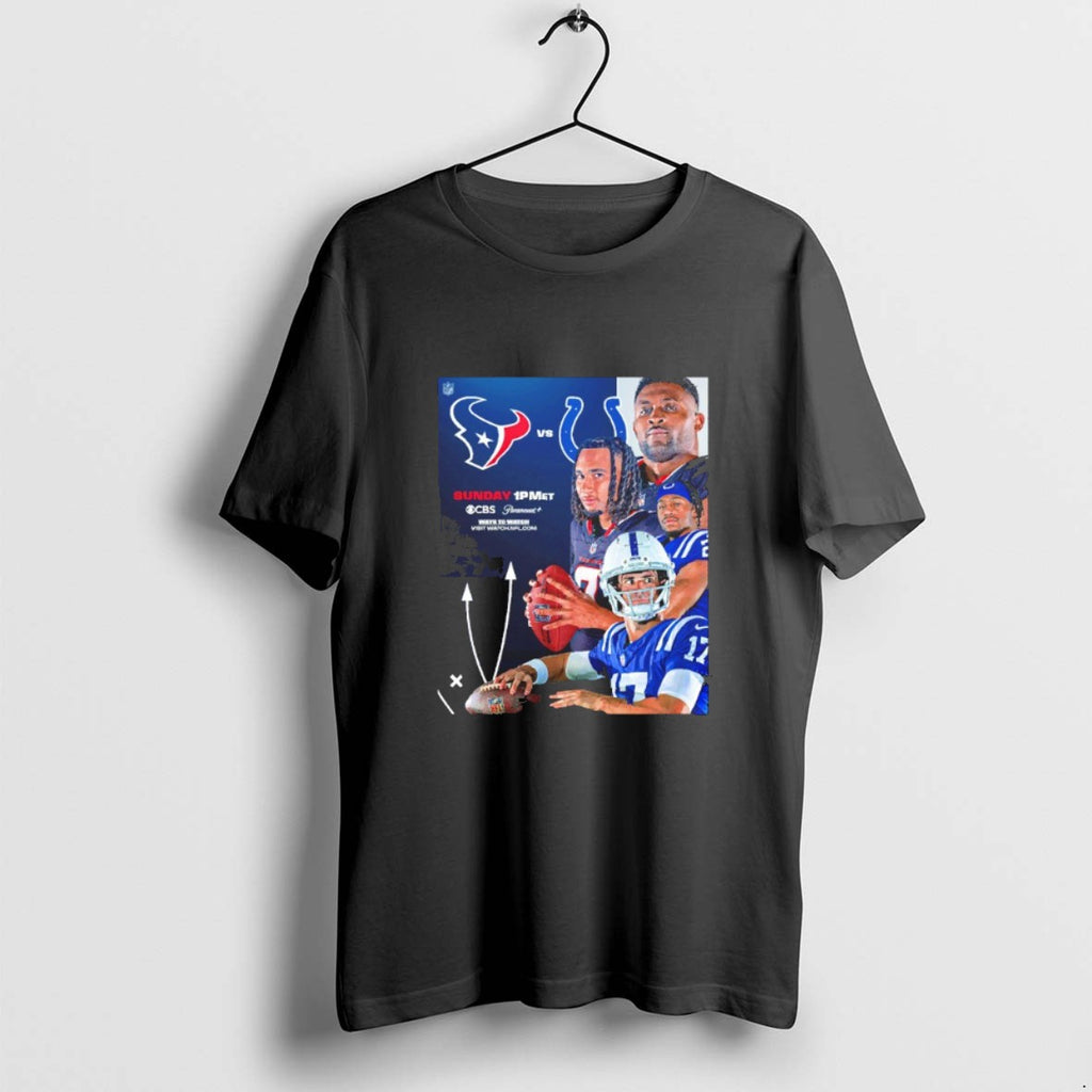 Official Houston Texans Vs Indianapolis Colts Afc South Player Blackshirt T-Shirts, Hoodie, Sweatshirt | PopFlextees.com